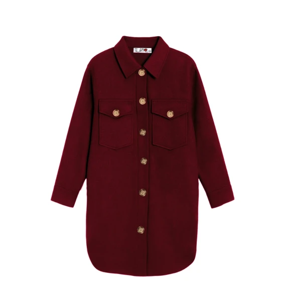 جاكيت مع ياقة قميص