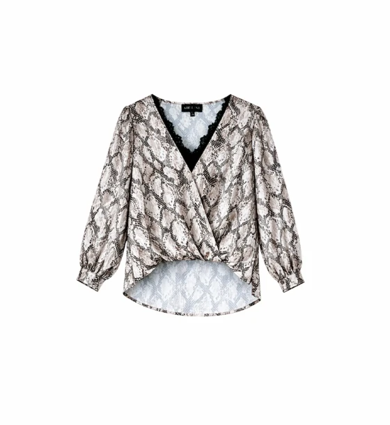 Elegant Wrap Style Blouse