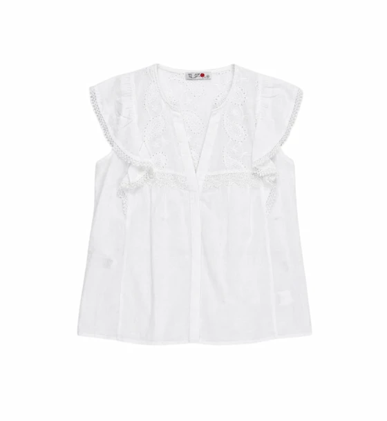 Flutter Sleeve Blouse